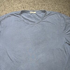 Marine Layer Mens Crew Neck T Shirt Blue Size L Short Sleeve Casual Everyday